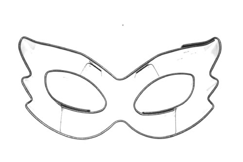 keksausstechform faschingsmaske  mardi gras maske